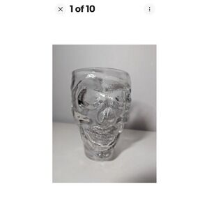 Glass Skull Stein Guy Fieri's American Kitchen‎ Bar Cancun Mexico NEW NO BOX